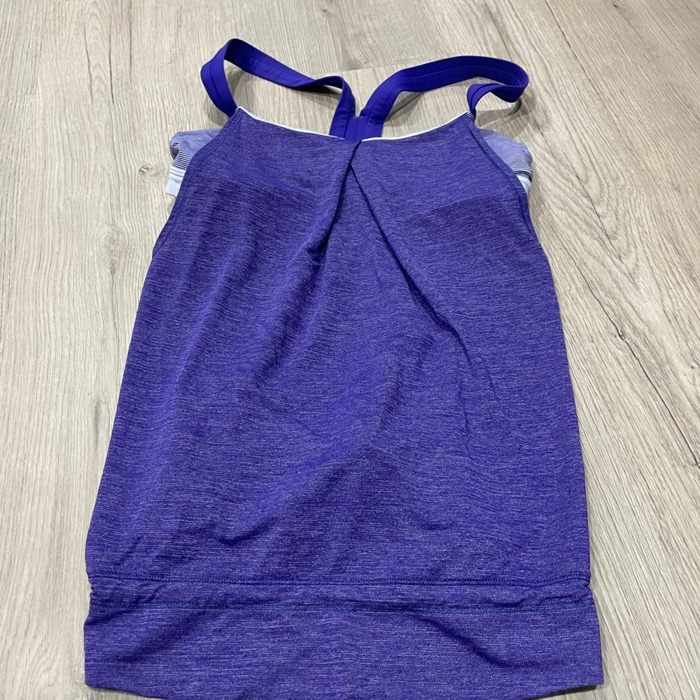 Two-tone purple Lululemon tank
